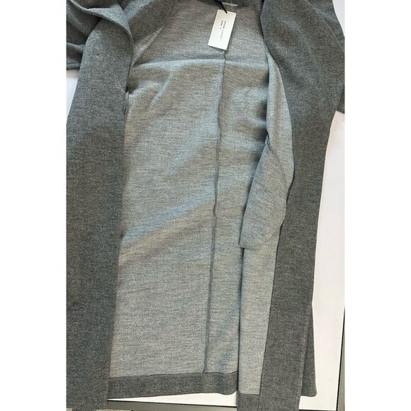 Shinestar Women’s Long Gray Jacket Light Weight Fleece Trench Coat NWT Sz Medium - Picture 4 of 8